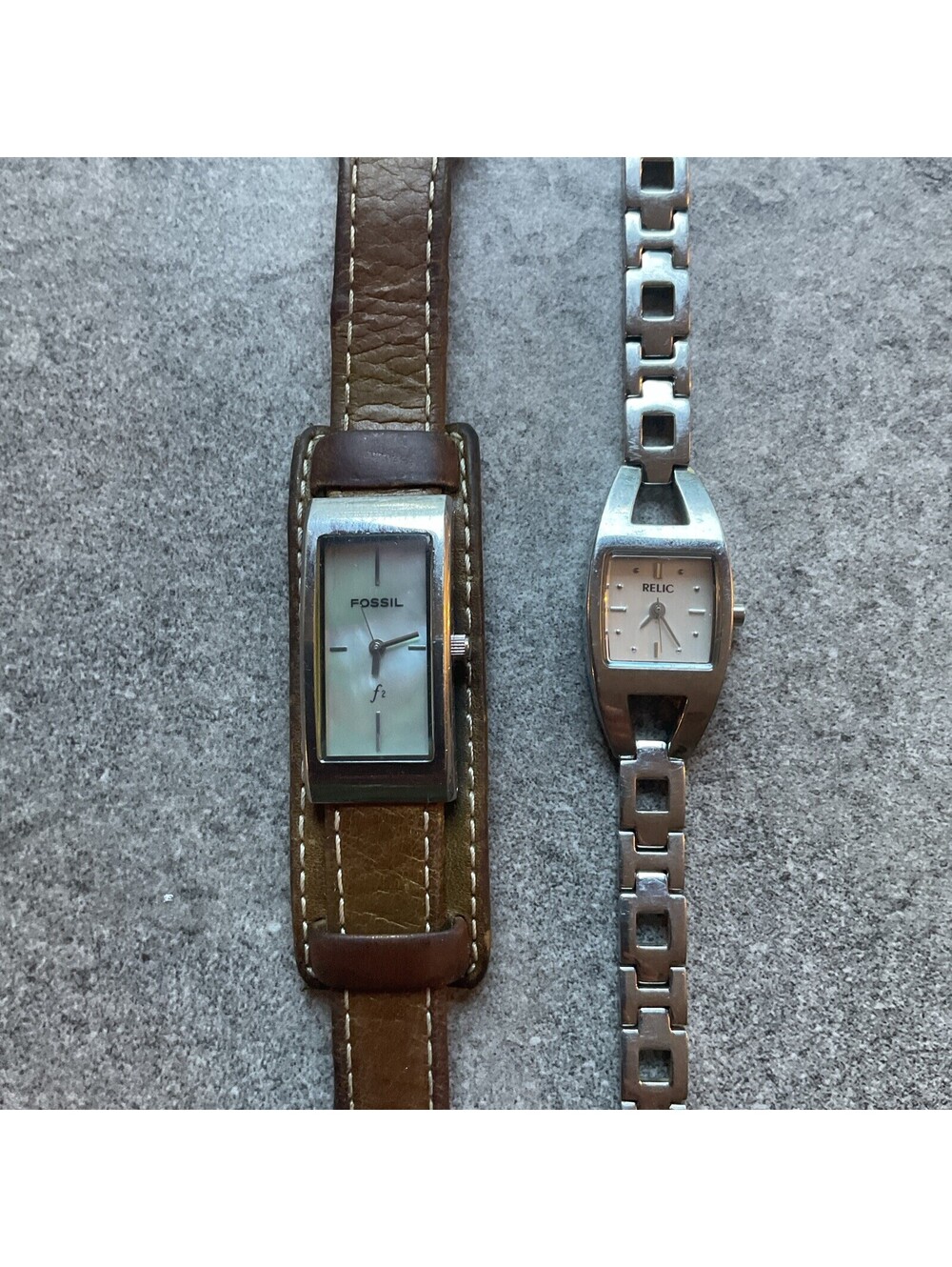Pair of Fossil And Relic Womens Watch Both Watches Run Great A10
